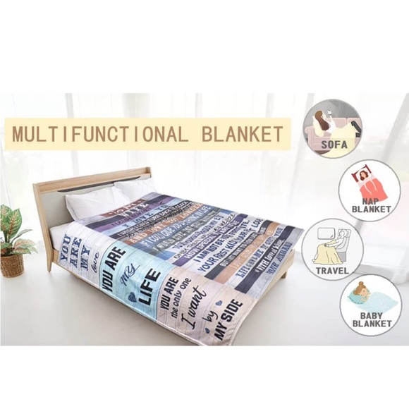 To My Wife Blanket From Husband | 60x50 - Picture 5 of 7